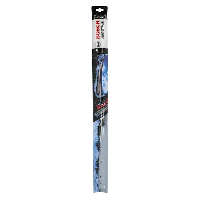 Bosch Aerotwin Scheibenwischer - AP700U, Anzahl: 1 Stk. - Abbildung eines Bosch Aerotwin AP 700 U Scheibenwischer, der für klare Sicht und optimale Leistung bei jedem Wetter sorgt.