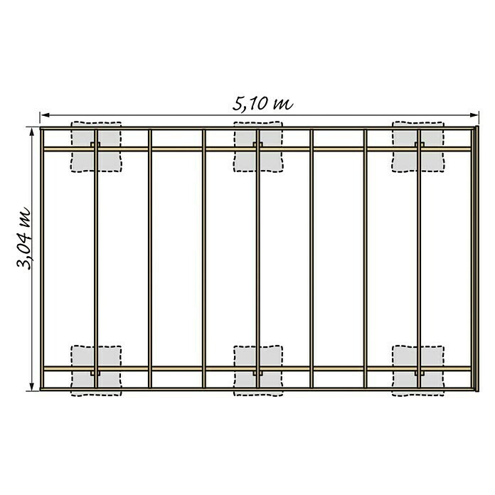 Carport5,1 x 3,04 m Unknown