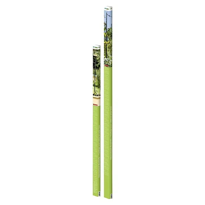 Windhager Rankhilfe - B x H: 190 x 148 cm, Edelstahl - Produktabbildung von zwei Edelstahl Rankhilfen in unterschiedlichen Größen, die eine ideale Kletterhilfe für Pflanzen bietet.