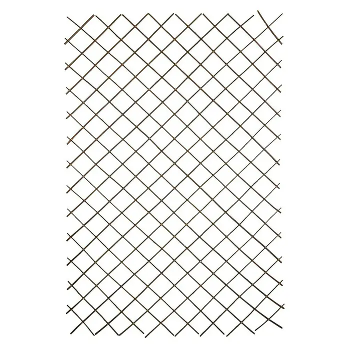 Windhager Wandspalier Weide - B x H: 180 x 120 cm, Weide - Ein verrosteter Drahtzaun mit Rautenmuster, ideal für rustikale Gartenprojekte. Die dunkle Farbgebung verleiht dem Zaun einen antiken Look.