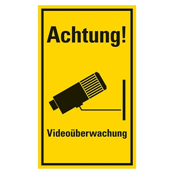 Videoüberwachung Schild German Template