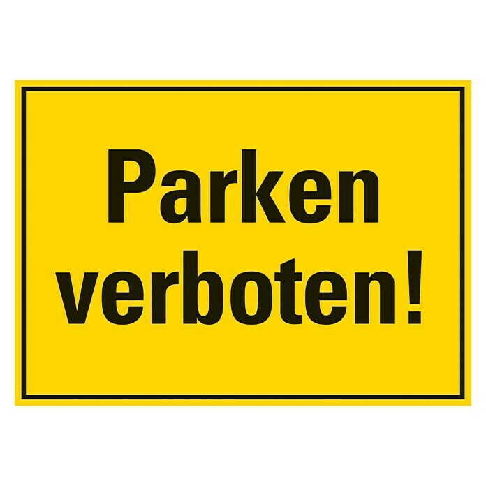 Pickup VerbotsschildL x B: 35 x 25 cm, Parken verboten Top View