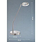 Honsel Leuchten Dent LED-Tischleuchte (6 W, Nickel matt, Höhe: 60 cm)