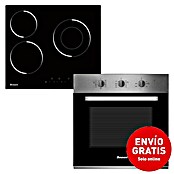 Benavent Set de horno y zona de cocción CHVBM703 (Volumen horno: 65 l, Zonas de cocción: 3 ud., Negro/Acero inoxidable) | BAUHAUS