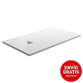 GME Plato de ducha Ardesia Plus (L x An: 140 x 70 cm, Blanco, Rectangular)