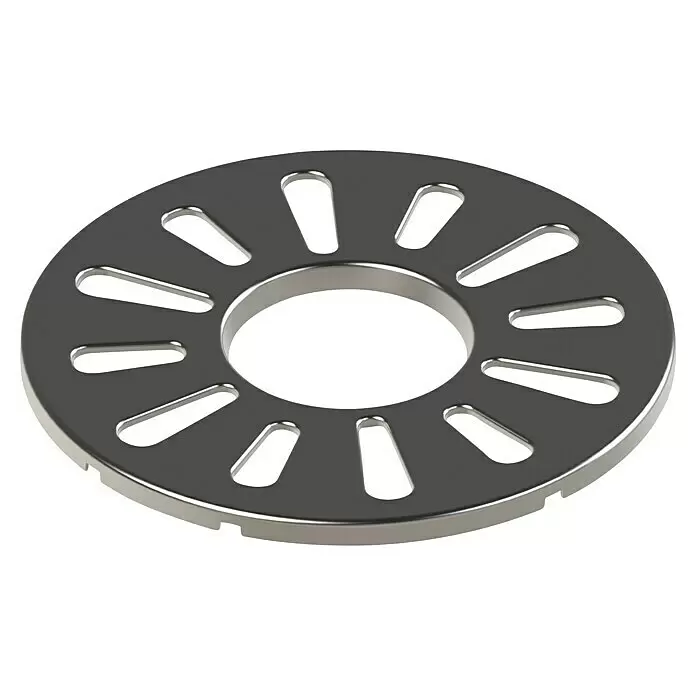Cadac Grillständer für Kaffeekannen - Passend für: Cadac 2 Cook / Safari Chef 30 / Citi Chef 40 / Carri Chef 40; Topfträger mit 3 oder 4 Beinen - Silberfarbene Metallscheibe mit zentraler Bohrung und mehreren radialen Schlitzen.