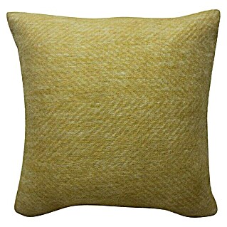 Kissen Cozy (Ocker, 45 x 45 cm, 65 % Acryl, 25 % Polyester, 10 % Wolle)