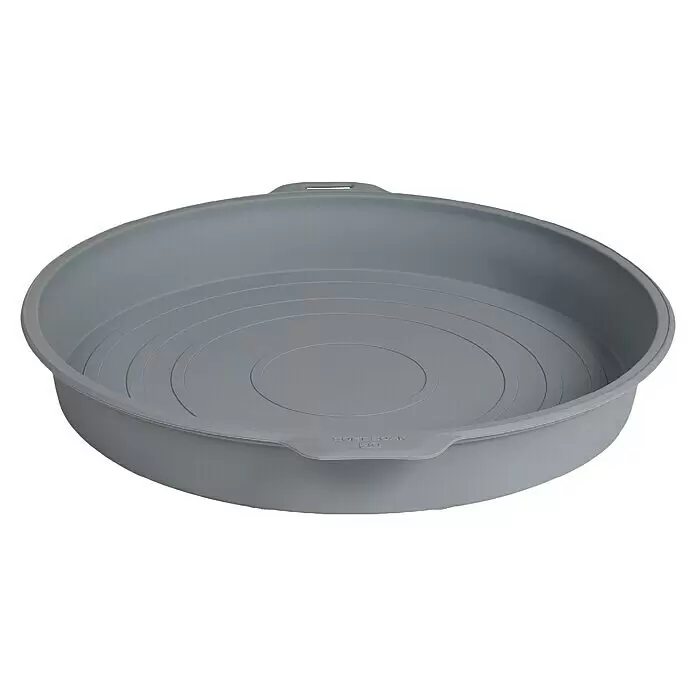 Cadac Spülwanne Soft Soak 40 - Durchmesser: 44,5 cm, Passend für: Grillroste bis Ø 40 cm - Runde, graue Kunststoffwanne mit integrierten Griffen und konzentrischen Kreisen am Boden, ideal zum Einweichen oder Waschen.