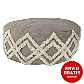 Puf Cookie Tufted Nia (Ø x Al: 55 x 20 cm, Taupé) | BAUHAUS