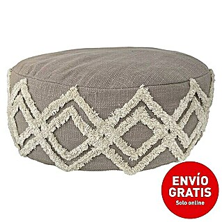 Puf Cookie Tufted Nia (Ø x Al: 55 x 20 cm, Taupé)