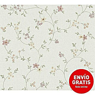 AS Creation Papel pintado de vellón Florecitas Lilas (Lila/Blanco, Floral, 10,05 x 0,53 m)