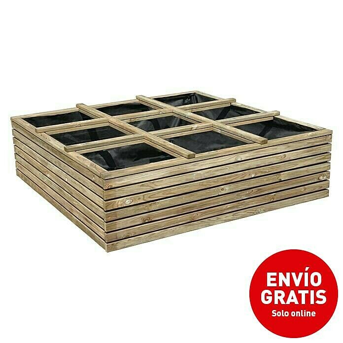 Cerland Huerto urbano Basil (120 x 120 x 36 cm, Madera, Natural) | BAUHAUS