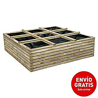 Cerland Huerto urbano Basil (120 x 120 x 36 cm, Madera, Natural)