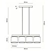 Britop Lighting Boho Pendelleuchte (25 W, L x B x H: 860 x 200 x 1 300 mm, Anzahl Leuchtmittel: 4 Stk., Beige, E27) | BAUHAUS