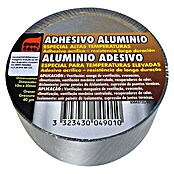 Cinta adhesiva de aluminio (Plateado, 10 m x 50 mm)