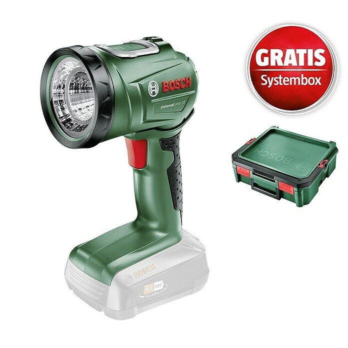 Bosch Power for All 18V Maschinenpaket (Akku-Handlampe UniversalLamp 18 + gratis Systembox) | BAUHAUS