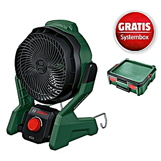 Bosch Power for All 18V Maschinenpaket (Akku-Ventilator UniversalFan 18V-1000 (ohne Akku) + gratis Systembox)