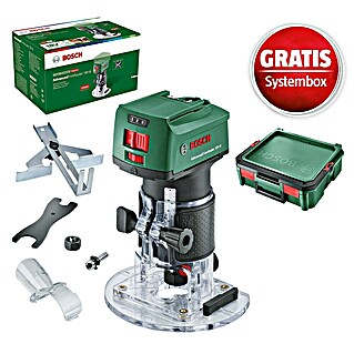 Bosch Power for All 18V Maschinenpaket (Akku-Kantenfräser AdvancedTrimRouter 18V-8 + gratis Systembox)