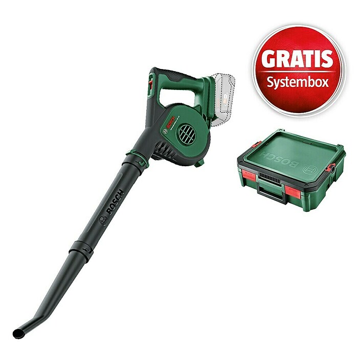 Bosch Power for All 18V Maschinenpaket (Akku-Laubbläser UniversalLeafBlower 18V-130 & gratis Systembox) | BAUHAUS