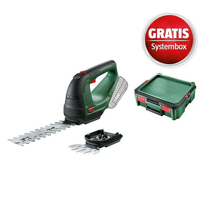 Bosch Power for All 18V Maschinenpaket (Akku-Gras- & Strauchschere AdvancedShear 18V-10 & gratis Systembox) | BAUHAUS