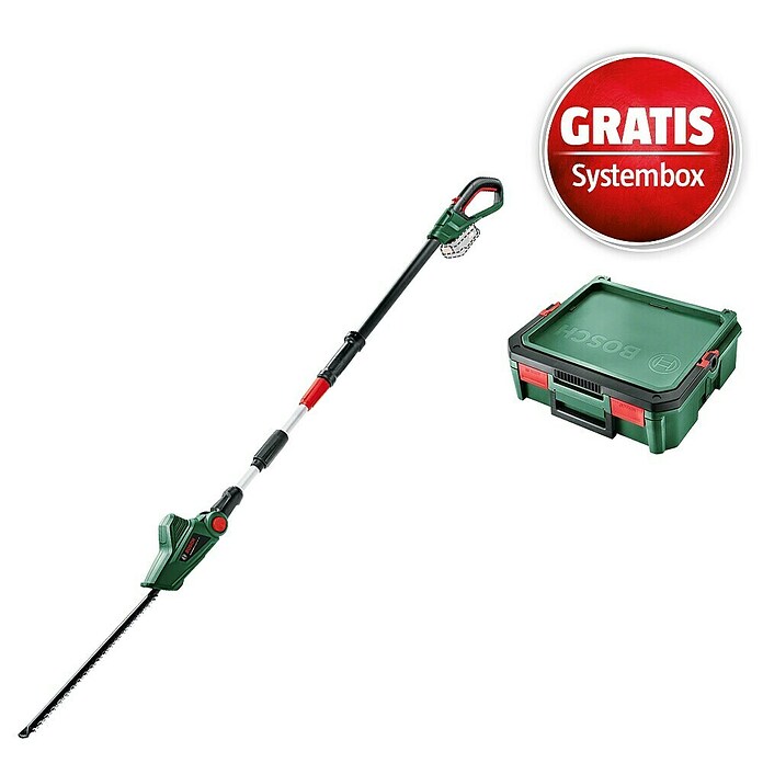 Bosch Power for All 18V Maschinenpaket (Teleskop-Heckenschere UniversalHedgePole 18 & gratis Systembox) | BAUHAUS