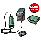 Bosch Power for All 18V Maschinenpaket inkl. Akku-Kit (Akku-Regenfasspumpe GardenPump 18V-2000 & gratis Systembox) | BAUHAUS