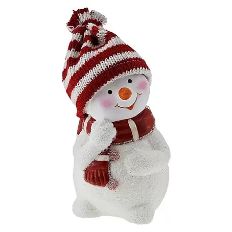 Dekoartikel Schneemann mit Mütze