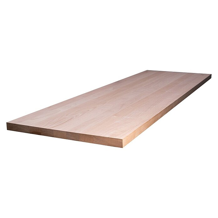 Leimholzplatte Treppenstufe (Buche, Qualitätsstufe Leimholzplatte: A/B, 2 000 x 650 x 40 mm) | BAUHAUS