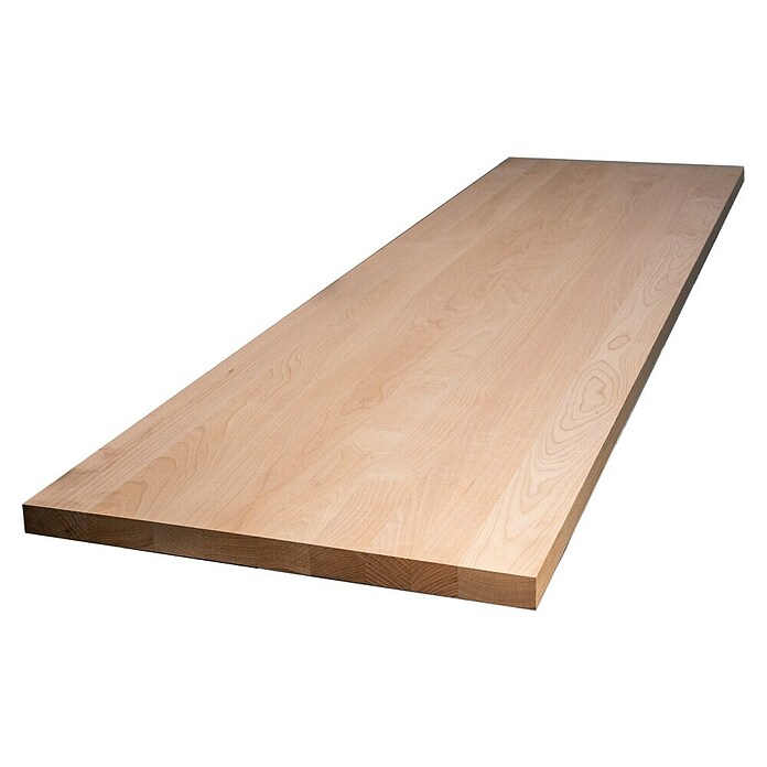 Leimholzplatte Treppenstufe (Buche, Qualitätsstufe Leimholzplatte: A/B, 1 600 x 650 x 40 mm) | BAUHAUS