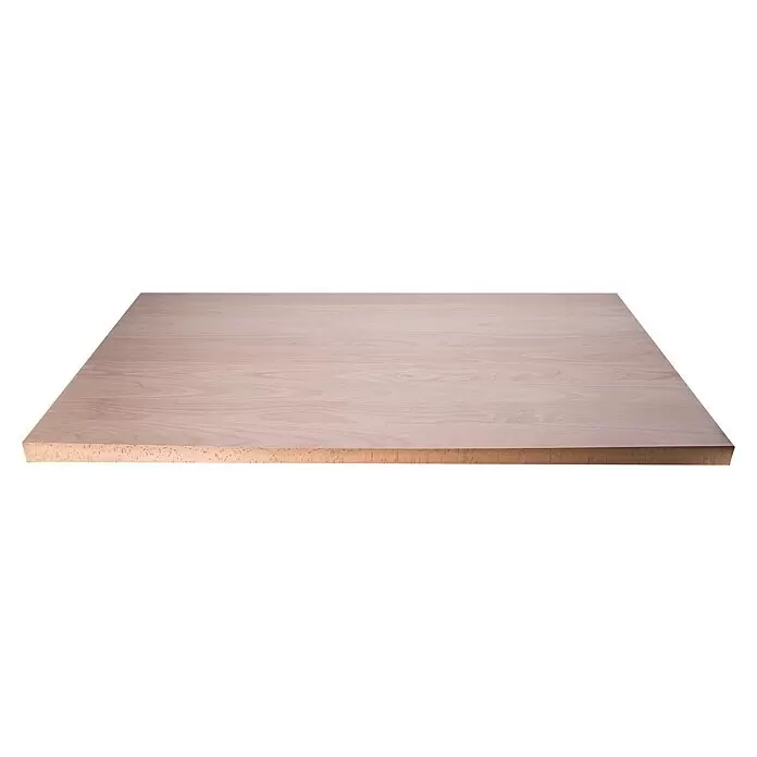 Leimholzplatte Treppenstufe - Buche, Qualitätsstufe Leimholzplatte: A/B, 1.200 x 650 x 40 mm - Helle Holzplatte mit glatter Oberfläche.