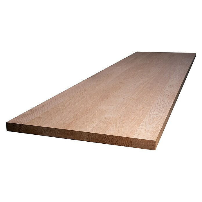 Leimholzplatte Treppenstufe (Buche, Qualitätsstufe Leimholzplatte: A/B, 2 400 x 650 x 40 mm) | BAUHAUS