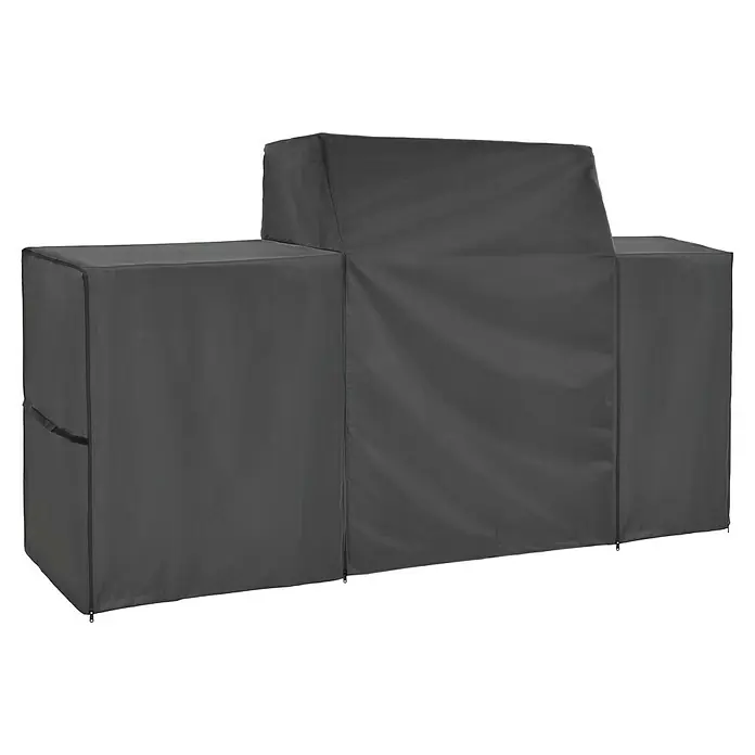 SENSUM Grill-Schutzhülle Quad Big/Double - Passend für: Kingstone Grillküchen-Modul The Quad Big/Double, Kunststoff - Abdeckung für Outdoor-Küche. Die Abdeckung in Grau schützt vor Witterungseinflüssen und hält die Küche sauber.