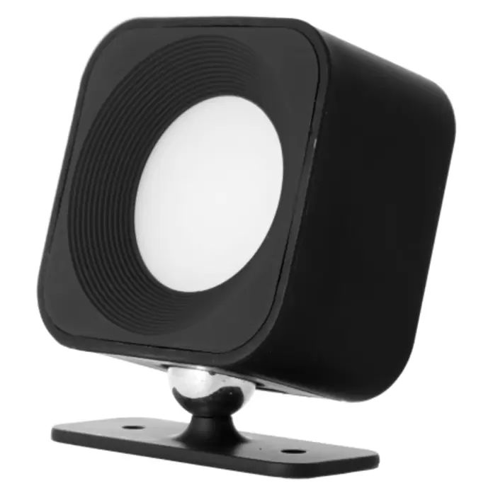Lavida Akku-Wandleuchte Mirano - L x B x H: 9,25 x 7,65 x 4,5 cm, 2 W, Schwarz, Mehrfarbig, Eckig