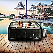 NetSpa Mobil-Whirlpool Caiman (L x B x H: 168 x 168 x 70 cm, Schwarz/Grau, 700 l) | BAUHAUS