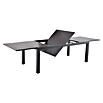 Sunfun Maja Gartentisch Stone (L x B x H: 300 x 100 x 74 cm, Tischplatte aus Stein, Ausziehbar, Anthrazit) | BAUHAUS