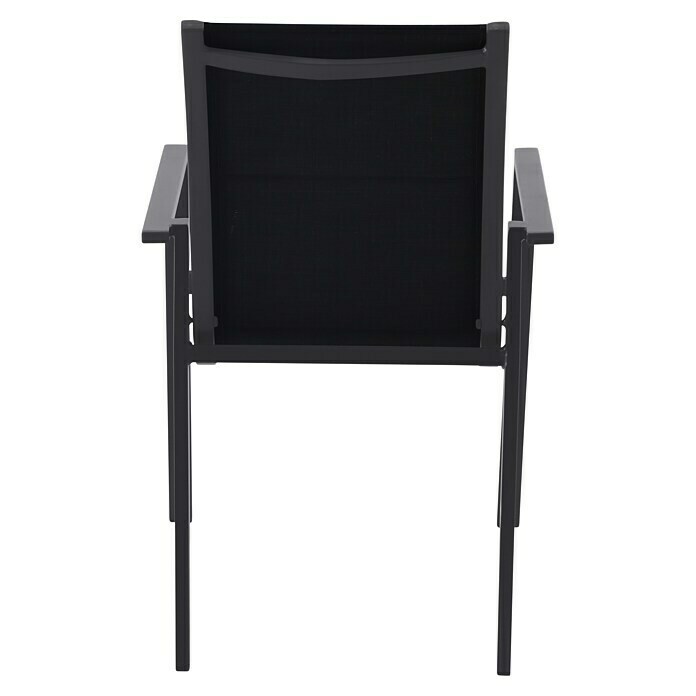 Sunfun Maja Nakladalni vrtni stol  (Š x G x V: 56,5 x 66 x 91 cm, Črna) | 8350 - Stühle Textilen | ICAB - Sommermöbel Stühle | ICA - Sommermöbel | IC - Freizeit im Garten | I - Stadtgarten | BAUHAUS