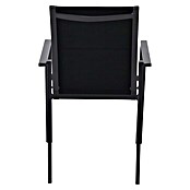 Sunfun Maja Nakladalni vrtni stol  (Š x G x V: 56,5 x 66 x 91 cm, Črna) | 8350 - Stühle Textilen | ICAB - Sommermöbel Stühle | ICA - Sommermöbel | IC - Freizeit im Garten | I - Stadtgarten | BAUHAUS