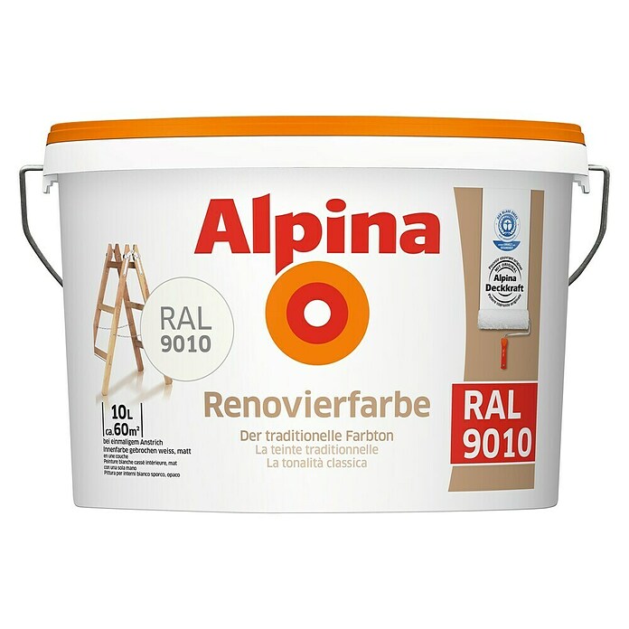 Alpina Renovierfarbe RAL 9010