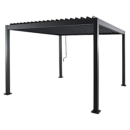 Sunfun Milos Pergola (B x T: 294 x 294 cm, Farbe Gestell: Night-Grey, Aluminium)