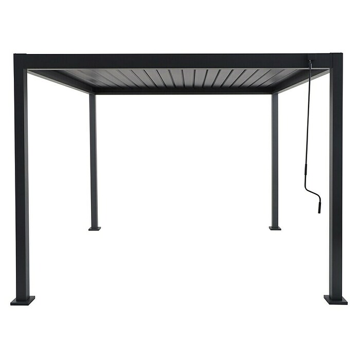 Sunfun Milos Paviljon z lamelami  (Š x G: 294 x 294 cm, Barva ogrodja: Antracit, Aluminij) | 8298 - Gartenzelte/Pavillons | ICFA - Sonnenschutz | ICF - Sonnenschutz | IC - Freizeit im Garten | I - Stadtgarten | BAUHAUS
