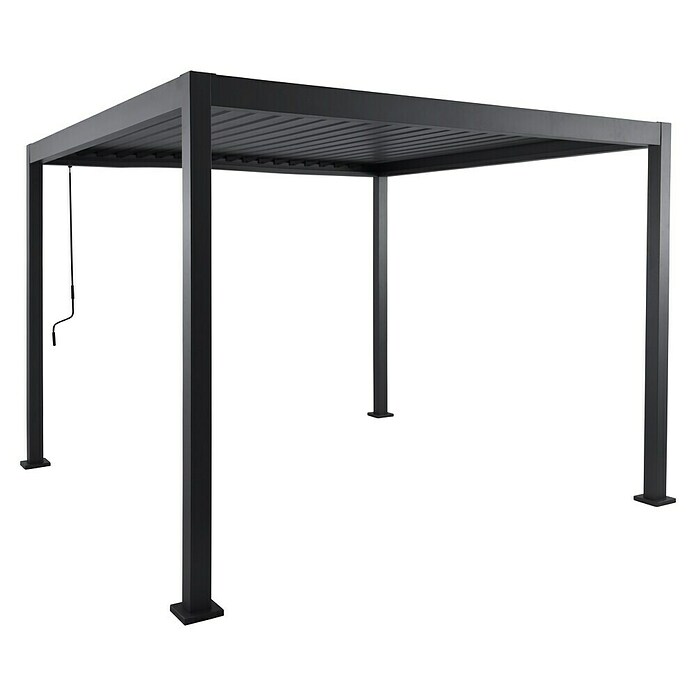 Sunfun Milos Paviljon z lamelami  (Š x G: 294 x 294 cm, Barva ogrodja: Antracit, Aluminij) | 8298 - Gartenzelte/Pavillons | ICFA - Sonnenschutz | ICF - Sonnenschutz | IC - Freizeit im Garten | I - Stadtgarten | BAUHAUS