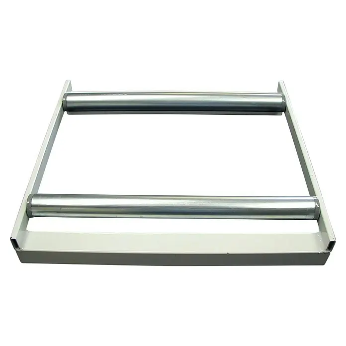 Kabelroller - L x B x H: 45 x 50 x 8 cm - Eine Ansicht der Walze mit einem silbernen Rahmen, ideal für verschiedene Anwendungen in Industrie und Werkstatt.