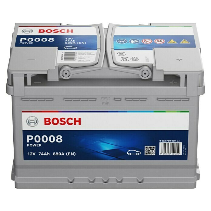 Bosch Autobatterie SLI 74Ah 680A (Typ Autobatterie: Blei-Säure, 12 V, 74 Ah) | BAUHAUS