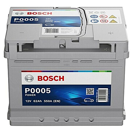 Bosch Autobatterie SLI 62Ah 550A (Typ Autobatterie: Blei-Säure, 12 V, 62 Ah)