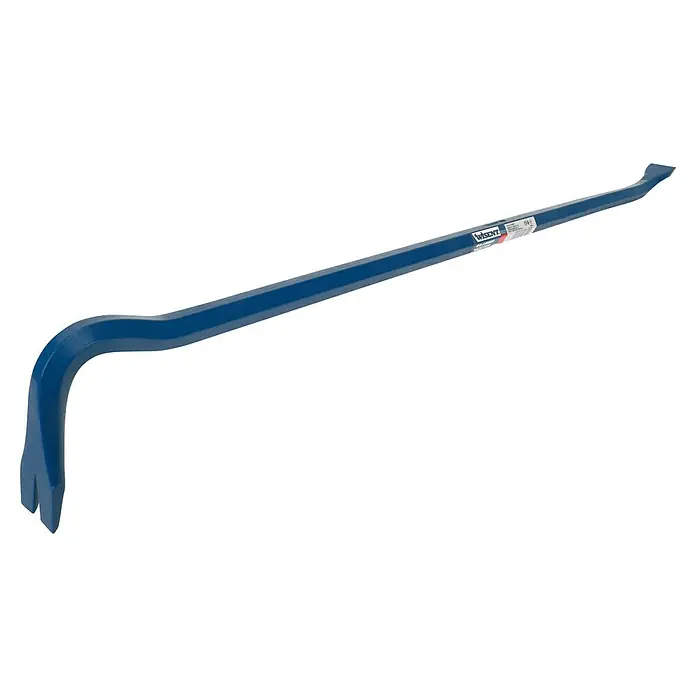 Wisent Nageleisen - 800 mm, Durchmesser: 18 mm - Blaues Wisent Brecheisen: Robustes Werkzeug zum Hebeln und Aufbrechen mit ergonomischem Design für optimale Kraftübertragung.