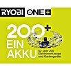 Ryobi ONE+ Akku-Rasenmäher (18 V, Li-Ionen, 4 Ah, 1 Akku, Schnittbreite: 33 mm)