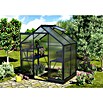 Vitavia Gewächshaus (1,37 x 1,95 x 1,36 m, Glasstärke: 6 mm, Polycarbonat, Anthrazit)