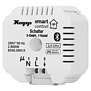 Kopp Actuator Smart-control 3-draads (Geschikt voor: Radio, Wit)