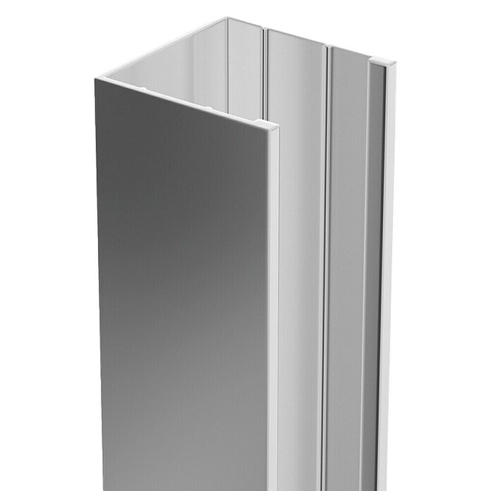 GME Perfil de ajuste reductor para puerta Glass (Plata brillo) | BAUHAUS