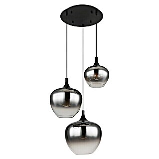 Globo Viseća svjetiljka Maxy (40 W, Ø x V: 480 x 1.200 mm, Opremljena s tri sjenila, E27)